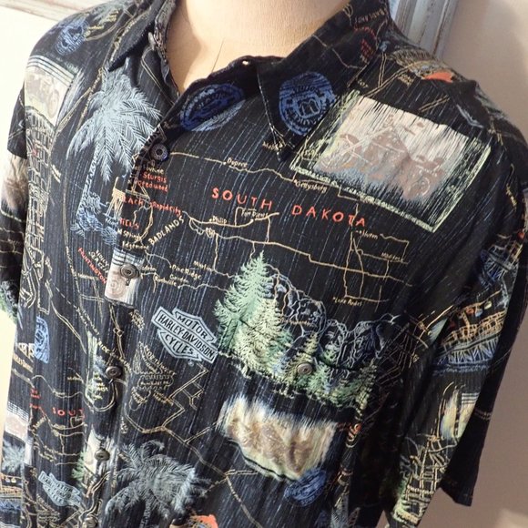 Harley-Davidson Other - Harley Davidson Hawaiian Style Sturgis Shirt